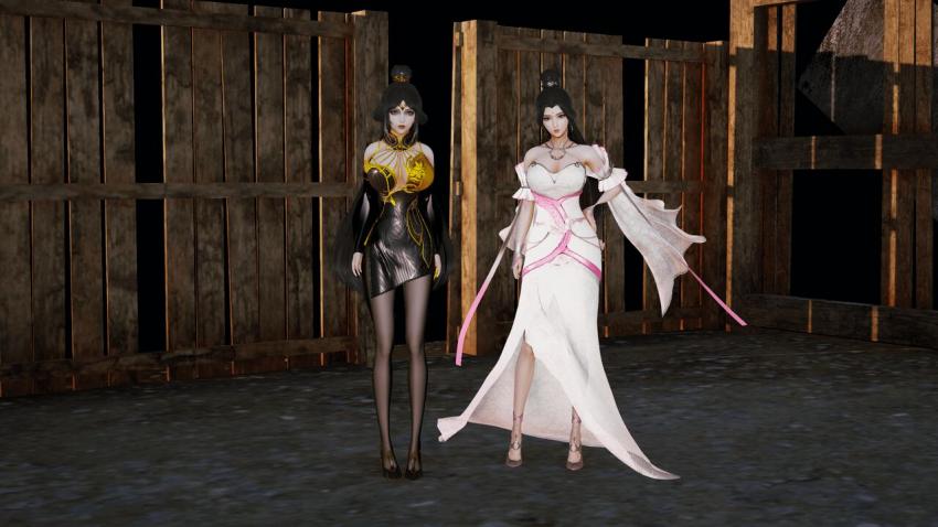 【AI绘画】 完美世界瞎玩 云曦 魔女 天狐 月婵 火灵儿