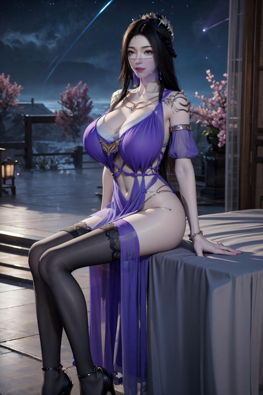 凡人修仙传 紫灵紫色薄纱