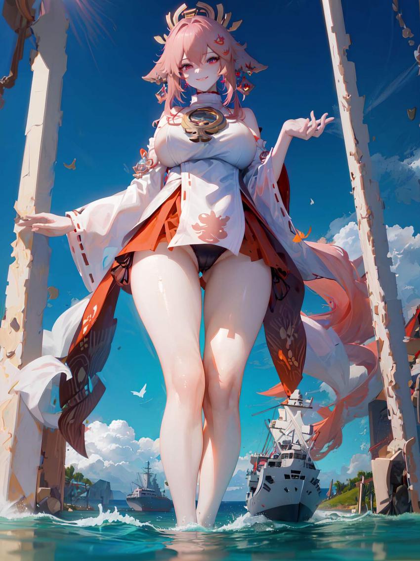 【AI绘画】危险人物--八重神子YaeMiko  (1)