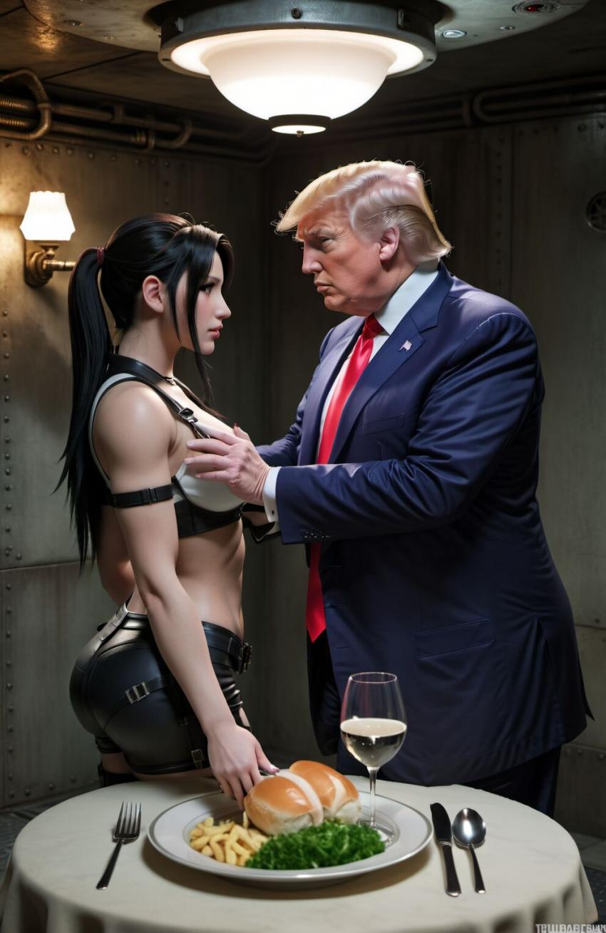 【AI绘画】(LV999 蒂法和他的女朋友)